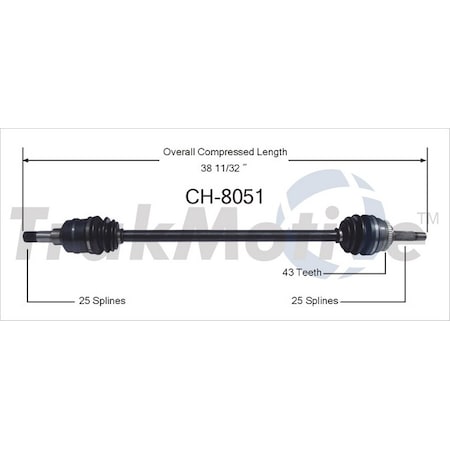 Surtrack Axle Cv Axle Shaft, Ch-8051 CH-8051